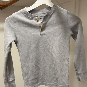 jumping beans Light Gray Long-Sleeve Henley Top